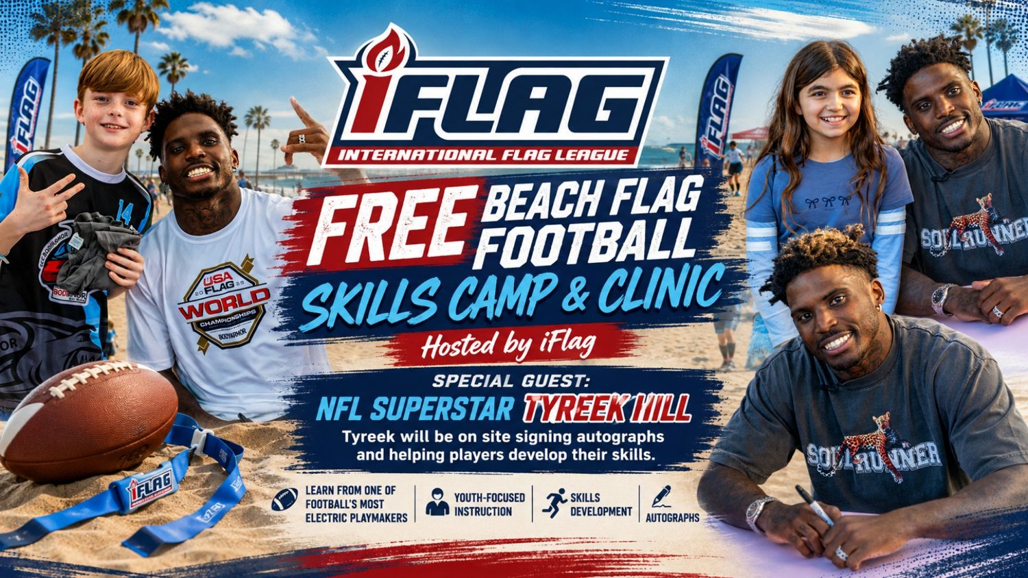 BEACH SKILLS CAMP & CLINIC activation concept