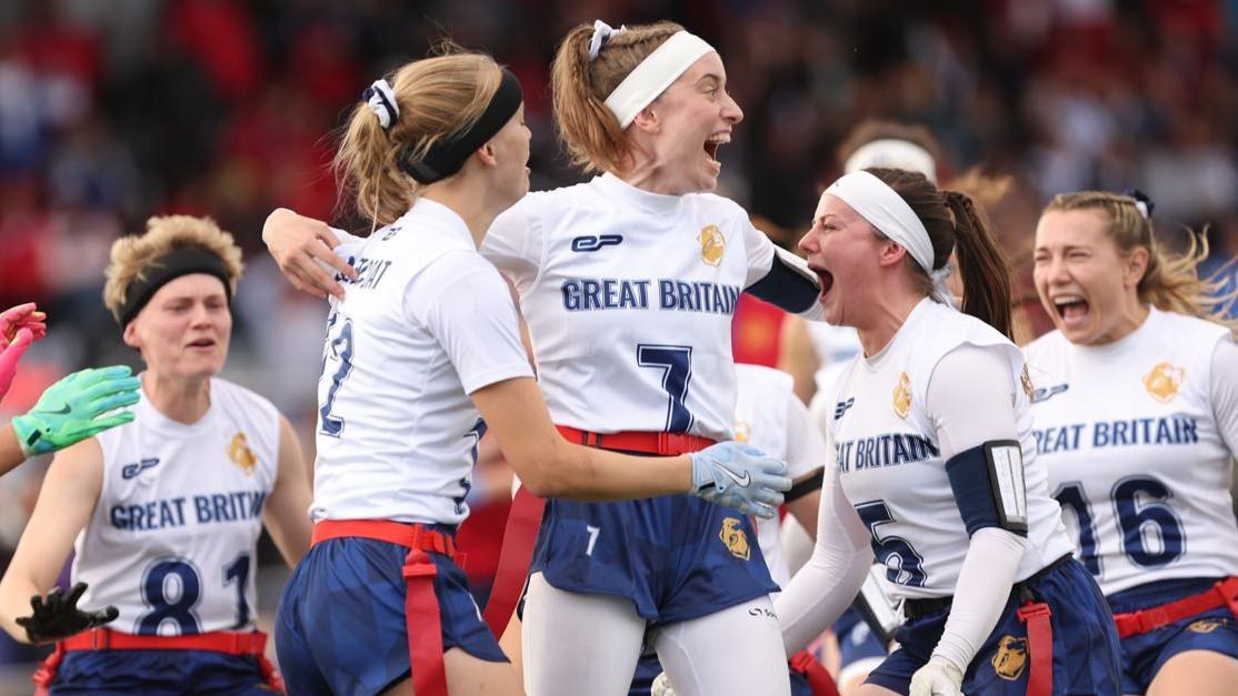 Great Britain women’s national team celebrating
